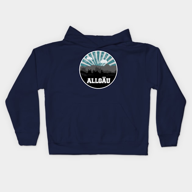 Allgäu Skyline Kids Hoodie by TeamMatschke